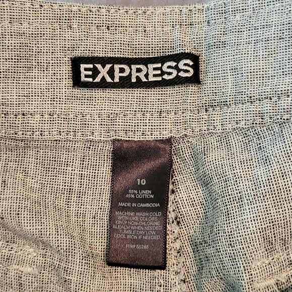 EXPRESS linen shorts Size 10 - Picture 3 of 4